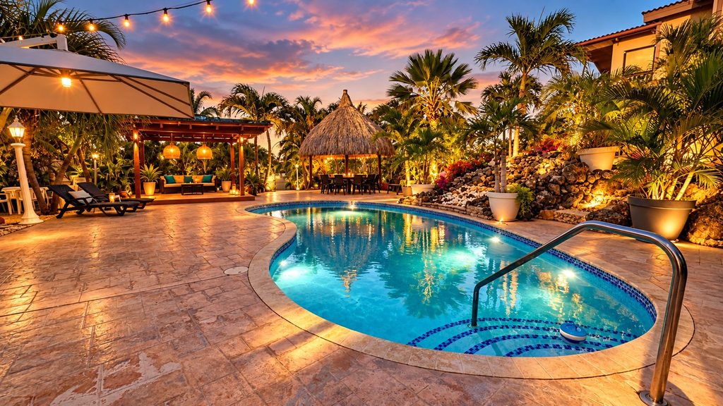 Bruiloftsfeest op schitterende privé trouwlocatie op Curacao